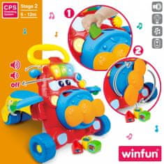 Winfun Poganjalec Winfun Letalo Luč Zvok 37 x 17,5 x 14 cm (2 kosov)