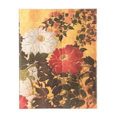 Natsu (Rinpa Florals) Ultra Lined Hardback Journal (Wrap Closure)