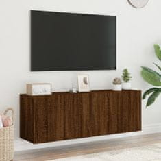 Vidaxl Stenske TV omarice 2 kosa rjavi hrast 60x30x41 cm