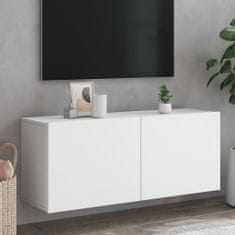 Vidaxl Stenska TV omarica bela 100x30x41 cm