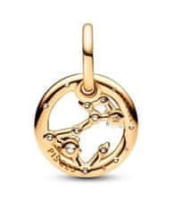 Pandora Pozlačen obesek Shine Zodiac Sign Pisces 762724C01