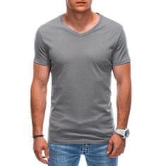 Edoti Moška majica z V-izrezom EM-TSBS-0101 siva MDN124263 S