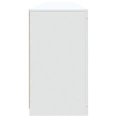 Vidaxl Komoda z LED diodami bela 202x37x67 cm