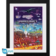 GB eye Uokvirjen plakat Minecraft - Svet onkraj meja