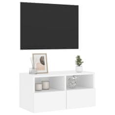 Vidaxl Stenska TV omarica bela 60x30x30 cm inženirski les