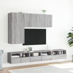 Vidaxl Stenska TV omarica siva sonoma 60x30x30 cm inženirski les