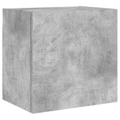 Vidaxl Stenska TV omarica betonsko siva 40,5x30x40 cm inženirski les