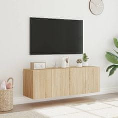 Vidaxl Stenske TV omarice z LED 2 kosa sonoma hrast 60x35x41 cm