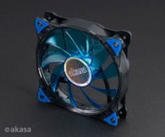 Akasa Dodatni ventilator Vegas LED 12 cm modri