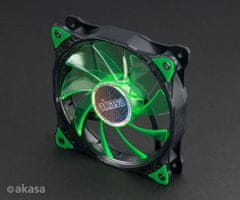 Akasa Dodatni ventilator Vegas LED 12 cm zelen