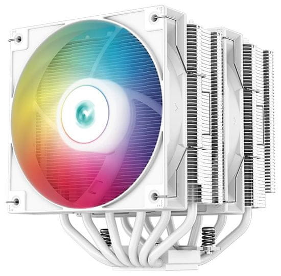 DEEPCOOL hladilnik AG620 WH ARGB / 2x 120mm ventilator / 6x toplotnih cevi / PWM / za Intel in AMD / bela