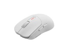 Genesis Gaming miška ZIRCON 500/Gaming/Optical/10,000DPI/Wireless USB + Bluetooth/White