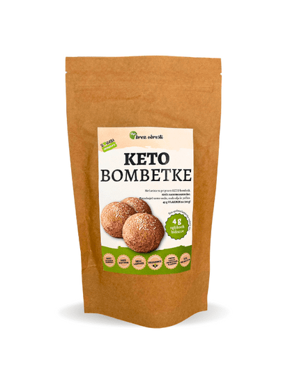 Pajsbrezobresti KETO bombetke, 300g