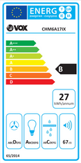 VOX electronics CHM6A17IX kaminska kuhinjska napa