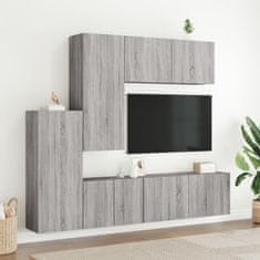 Vidaxl Komplet TV omaric 5-delni siva sonoma inženirski les
