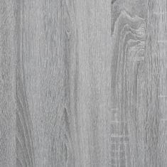 Vidaxl Visoka omara siva sonoma 30x42,5x185 cm inženirski les