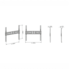 Meliconi FlatStyle FS400 stenski nosilec za TV, s Fast Block