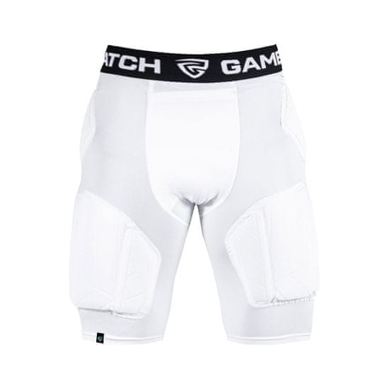 GamePatch PRO + Kompresijske kratke hlače s polno zaščito, bele