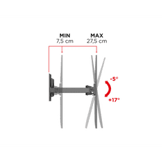 Meliconi Flatstyle FR400 stenski nosilec za TV, s Fast Block