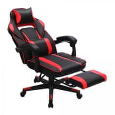 Songmics OBG73BRV1 gaming stol, črno-rdeč