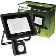 LUMILED Reflektor LED s senzorjem gibanja ZUNA 30W 2700lm 4000K IP44