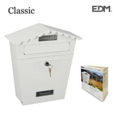 Edm Poštni nabiralnik EDM Steel White Classic (29,5 x 10,5 x 35,5 cm)