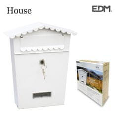 Edm Poštni predal EDM Hiša Steel White (21 x 6 x 30 cm)