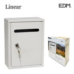 Edm Poštni nabiralnik EDM Linear 26 x 20 x 7,5 cm jeklo bela