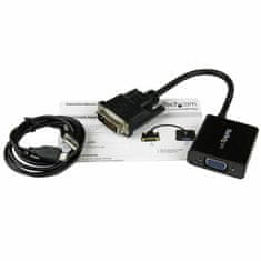 NEW Adapter DVI-D v VGA Startech DVI2VGAE 0,19 m Črna