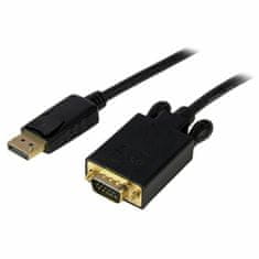 NEW Adapter DisplayPort v VGA Startech DP2VGAMM6B (1,8 m) Črna 1.8 m