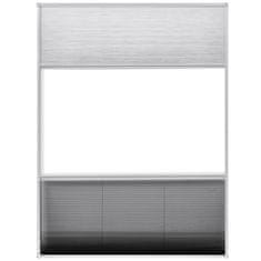 Vidaxl Plise komarnik za okna aluminij 60x80 cm s senčilom