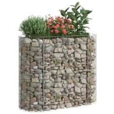 Vidaxl Visoka greda gabion pocinkano železo 120x50x100 cm