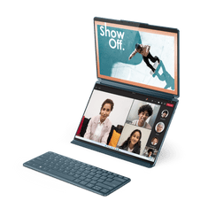 Lenovo Yoga Book 9 prenosnik, i7-1355U, 16GB, SSD1TB, 2x 33,8 cm (13,3), 2.8K, OLED, W11H, na dotik (82YQ0034RM)