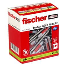FISCHER Stenski čepi in vijaki Fischer DuoSeal 557727 S A2 Hidroizolacija Ø 6 x 38 mm (50 kosov)