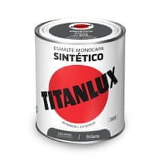 BigBuy Sintetična emajlna barva Titanlux 5808971 Grey 750 ml Shiny