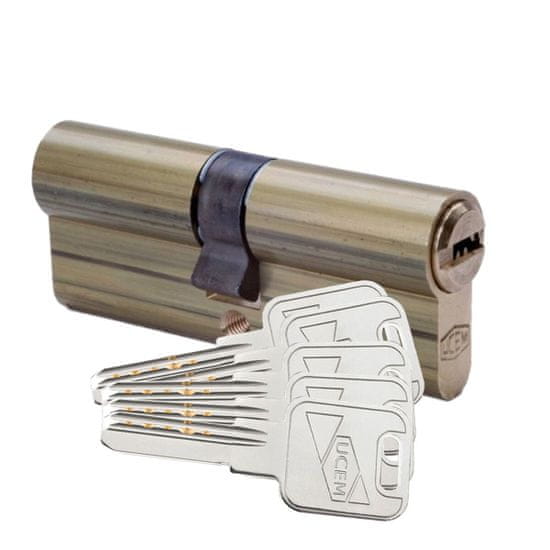 BigBuy Varnostni cilinder UCEM 2000s2lp3333ll Evropska dolga ključavnica 33 x 33 mm Medenina