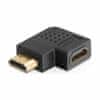 adapter HDMI M - HDMI Ž 19-pin kotni desni 65076