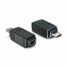 Delock adapter USB mini Ž-USB mikro-B M 5-pin 65063