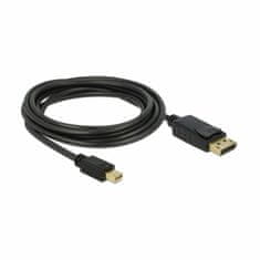 Delock kabel miniDisplayPort-DisplayPort 3m 4K 60Hz črn 82699