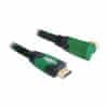 Delock kabel HDMI kotni 4K zelen 1m 82951