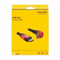 Delock kabel HDMI kotni 4K rdeč 3m 82687