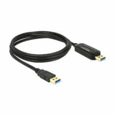 Delock kabel USB 3.0 A-A Data-Link 1,5m črn 83647