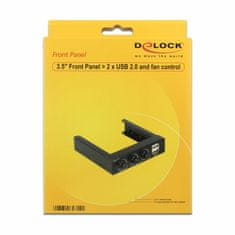 Delock hub USB 2xA notranji+kontrola ventilatorjev 62714