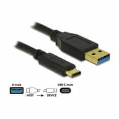 Delock kabel USB 3.1 A-C 1m črn 83870