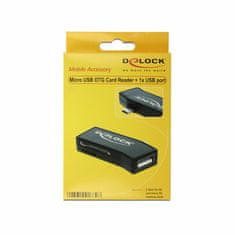 Delock čitalec kartic USB mikro zunanji OTG 91730