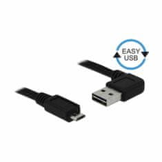 Delock kabel USB A kotni-B mikro EASY 0,5m obojestranski 85163