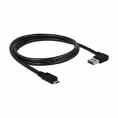 Delock kabel USB A kotni-B mikro EASY 1m obojestranski 83382