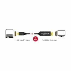 Delock kabel USB TipC - HDMI 2m 4K 60Hz 84905