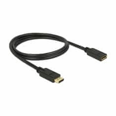 Delock podaljšek DisplayPort 1m 4K 60Hz Črn 83809