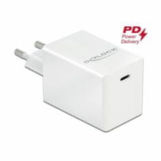 Delock polnilec 60W TipC PD GaN za Apple bel 41447